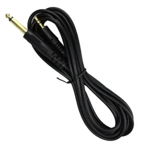 Cabo P2 X P10 1,50 Metros Preto Emborrachado