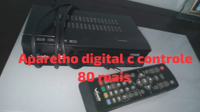 Aparelho digital com controle 80 reais   e sem controle 50 reais 