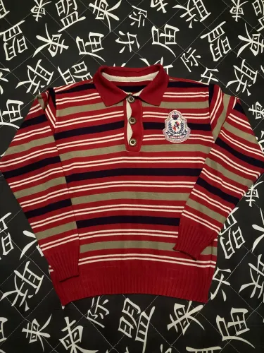 Camisa Listrada Tricot Vintage