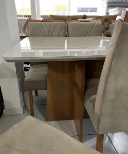 Mesa de Jantar com 4 Cadeiras novas direto da fábrica com entrega grátis