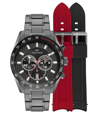 Relógio Technos Masculino Ts Carbon Grafite