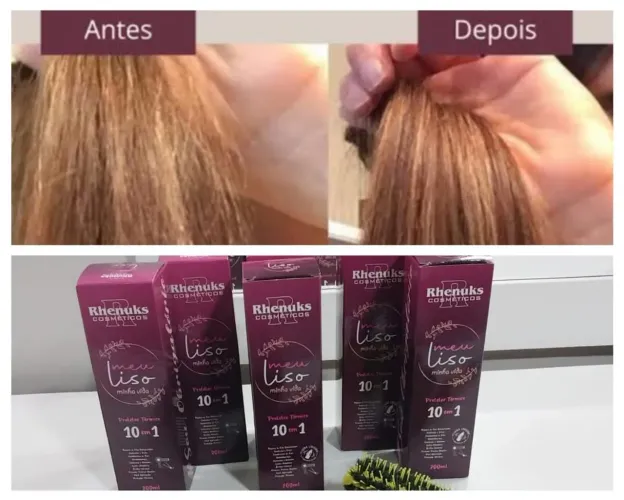 Creme finalizador 10 em 1 pra fibras e cabelos humano.