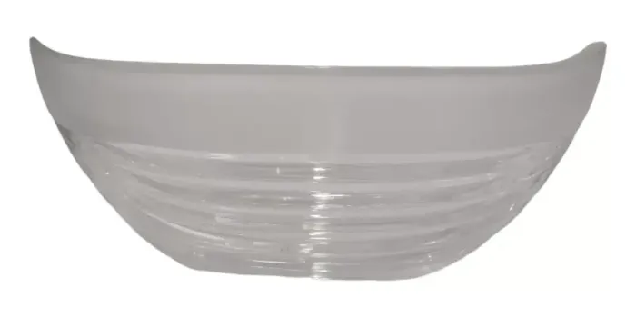 Centro De Mesa Cristal Francês Macete Frisado Faixa Satine