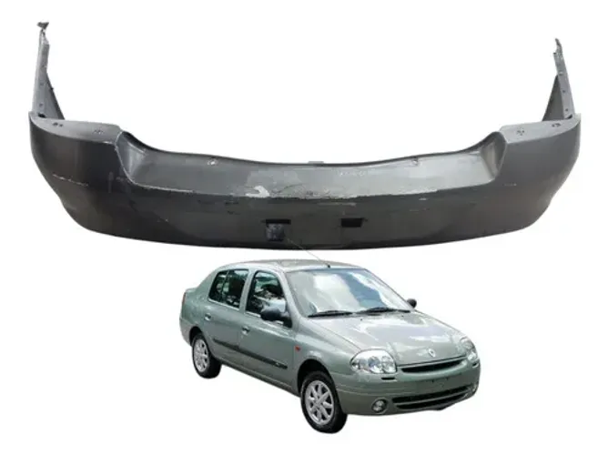 Parachoque Traseiro Renault Clio Sedan 2007 2008 Detalhe