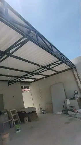Estrutura metálica, telhado