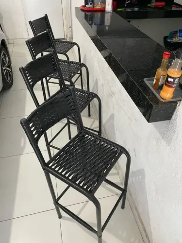  Banquetas  unidade Preto - Rústico e Moderno