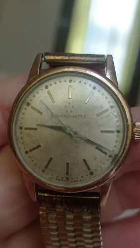 Eterna Matic relógio espetacular pleno funcionamento automático raridade máquina assinada 