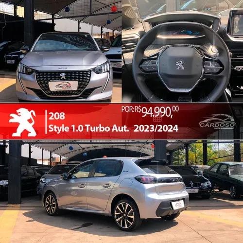 Peugeot 208 Style 1.0 Turbo Flex 5P Aut. 2024