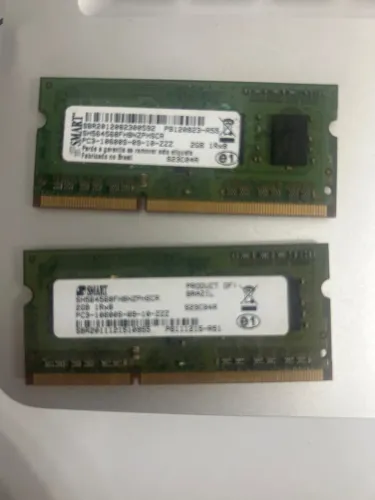 Memória ram 2gb ddr3 pc3 notebook 40 as duas