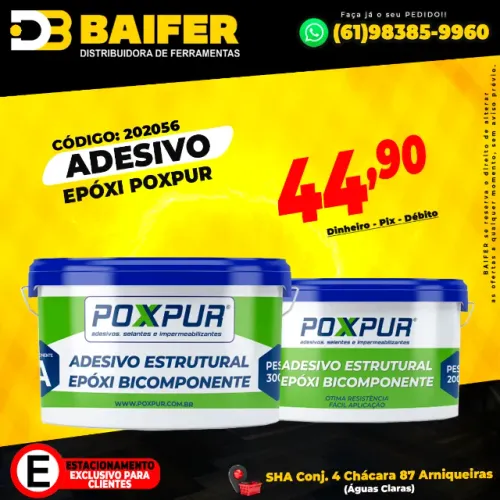 Adesivo Epóxi Poxpur