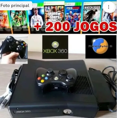 Xbox 360 destravado 3.0 400 jogos HD 500gb