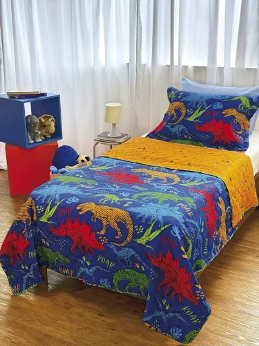Jogo de Cama Solteiro Infantil Dupla Face 