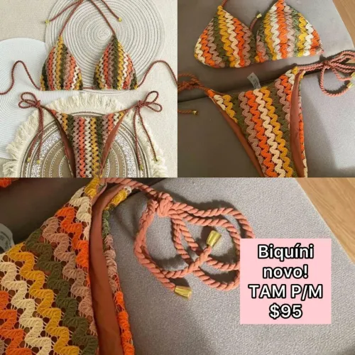 Conjunto biquíni TAM P/M novo! Praia