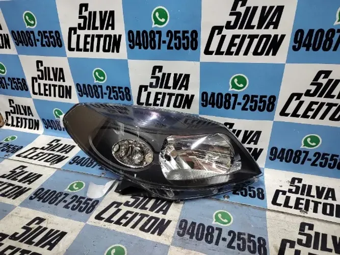 farol direito renault sandero 2008 ate 2011 mascara negra novo importado