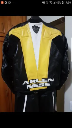 Macacão de couro Arlen Ness duas peças 