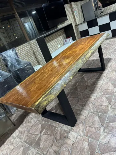 Mesa rústica nobre promoção