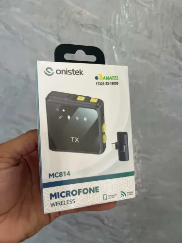 Microfone de lapela iPhone e tipo C onistek - ENTREGA A DOMICÍLIO