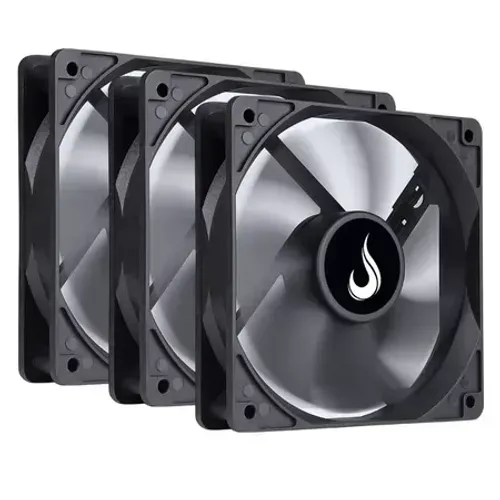 Kit 6 Ventoinhas gabinete ou processador Rise Mode Black 120mm
