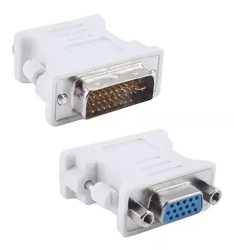 Adaptador DVI Vga Dvi-i 24+5 Pinos Macho para Vga 15 Pinos Femea Loja Coimbra Computadores