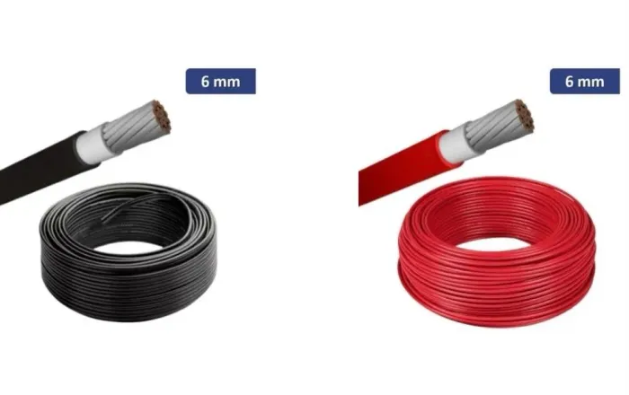 CABO SOLAR 6MM VERMELHO OU PRETO - 100MT