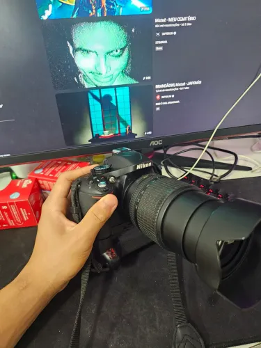 Nikon d5200 com lente