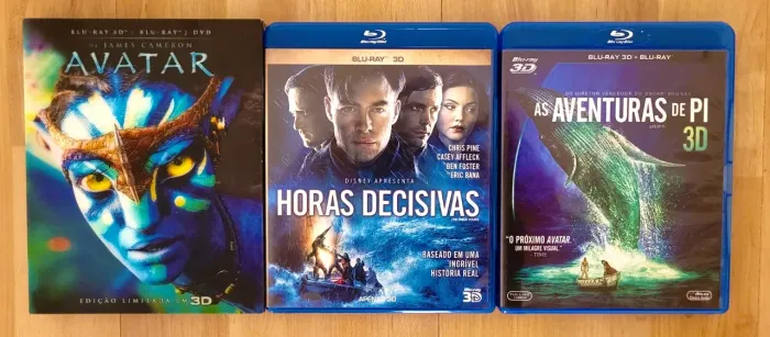 Blu ray As Aventuras de Pi, Avatar, Horas Decisivas - R$50 cada