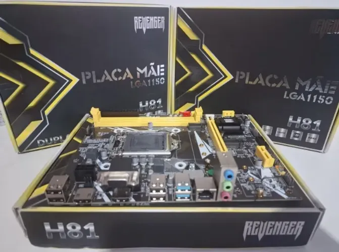 Placa mãe H81M M.2 1150 4° Geração - Revenger