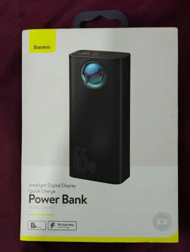 Bateria Portátil Powerbank Baseus 30000mah 65w - Muito Top!