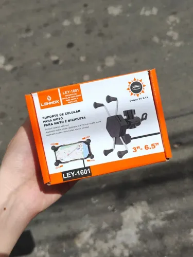 Suporte de moto com carregador- ENTREGA A DOMICÍLIO 
