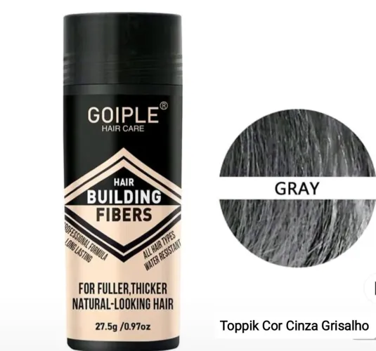 Toppik Cor Cinza Grisalho 