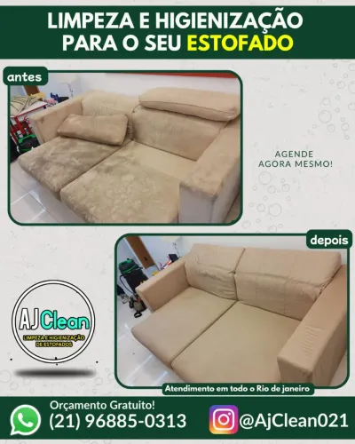 Limpeza e Higienização de sofá bangu, campo grande