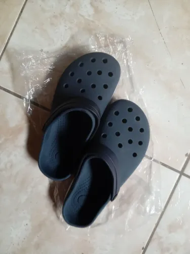 Babuche 35/36 azul marinho com detalhes 