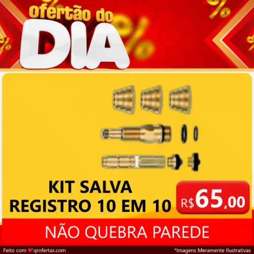 KIT SALVA REGISTRO COMPLETO 10 EM 1 - OLIVEIRA METAIS 