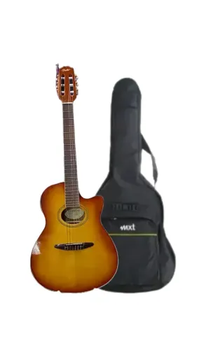 Kit Violão Condor Tipo Flat Cn85 Avs Nylon Eletroacustico - C/Capa