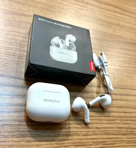 Lenovo LP40 Branco - Fone Bluetooth com som potente e conforto total