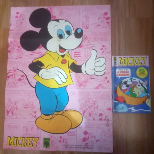 MICKEY n°251 COM O PÔSTER DO MICKEY (09/1973) ABRIL