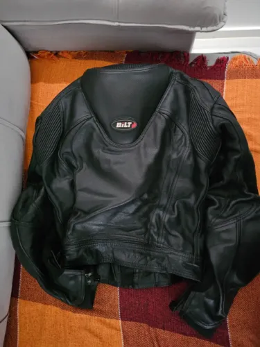 Macacão Couro legitimo Moto 2 peças Biltz