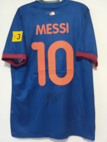 Camisa Barcelona Edicao Especial Torneio Joan Gamper 2009 #10 Messi Jogo Autografada