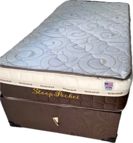Cama box solteiro colchão e base