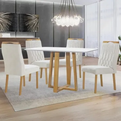 Mesa de Jantar Pedro  1,20m 1 Cad Genova  100% MDF  Pronta Entrega!