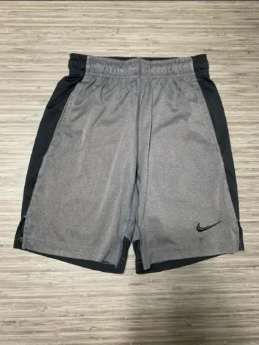 Short infantil Nike Dri-fit original cinza e preto