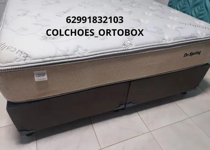 Base e Colchão Queen size Dr. springs da Plumatex com pillow top