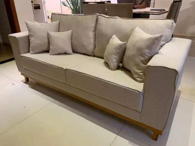 Sofá Benny Linho Novo 180cm BelaRochaDecor