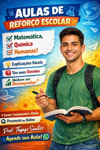 ? AULAS DE REFORÇO ESCOLAR ?