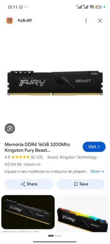 16gb memoria ram HYPERX