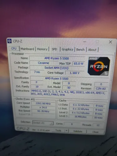 Processador RYZEN 5 5500