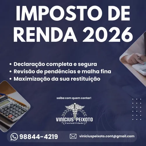 IMPOSTO DE RENDA 2026