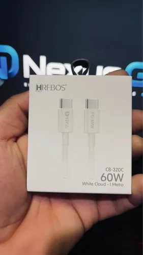 Cabo USB-C para USB-C 60W Turbo 1 Metro Hrebos