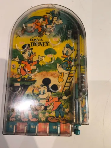 Brinquedo Antigo Pinball Família Disney - Estrela (Anos 70/80) - Vintage