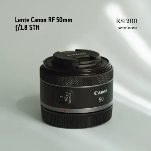 Lente Canon RF 50mm f/1.8 STM